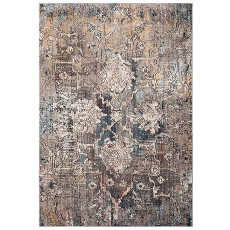 Safavieh 7 x 7 ft. Bristol Round Power Loomed Rug - Blue & Grey BTL487L-7R